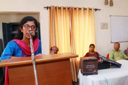  Annu Mary Jose , twelfth rank holder, speaks on how to prepare for the JS Exam