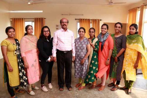Dr.CRK Nair with his students