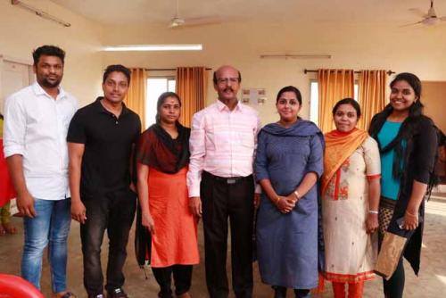  Dr.CRK Nair with his students