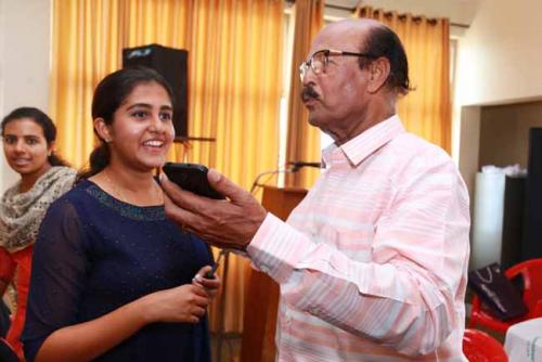 Priyanka Paul tete-a-tete with Dr CRK nair