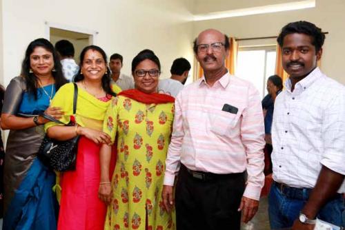 Dr CRK Nair with DJ Students
